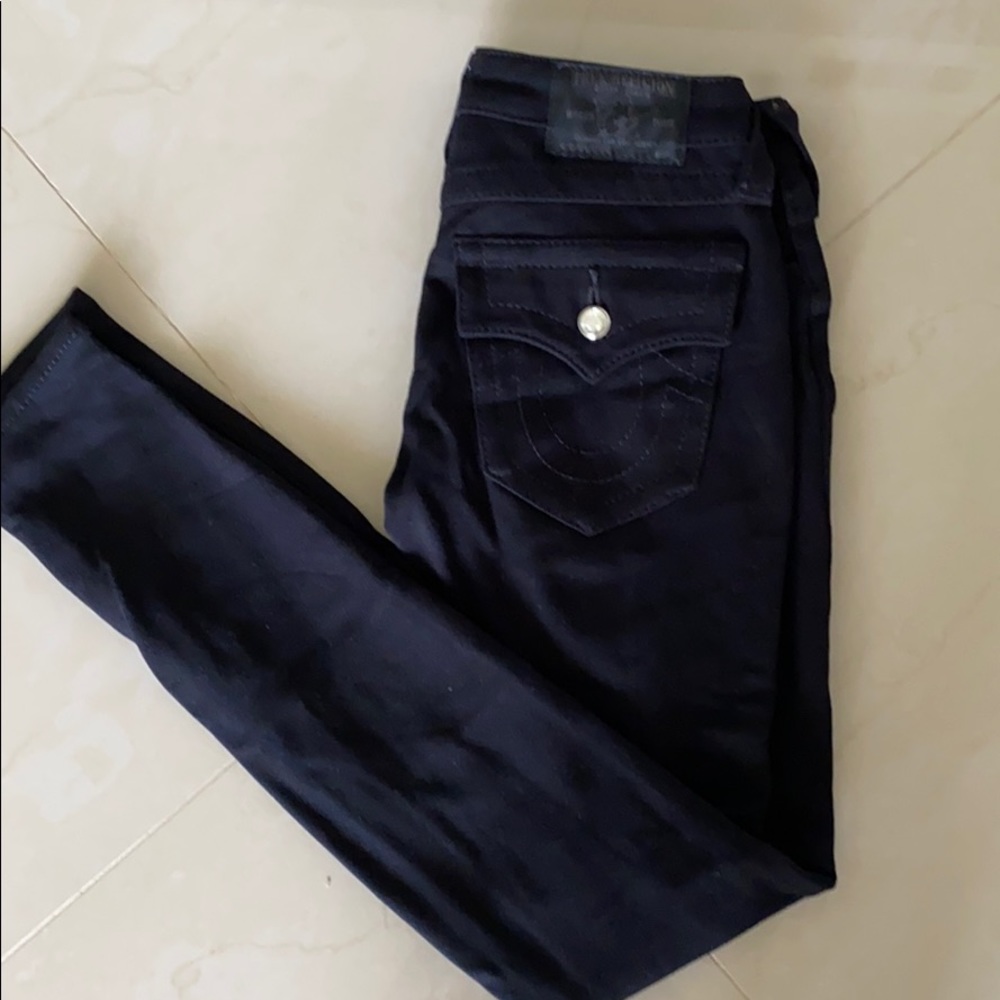 True Religion Women's Skinny Fit Stretch in Black